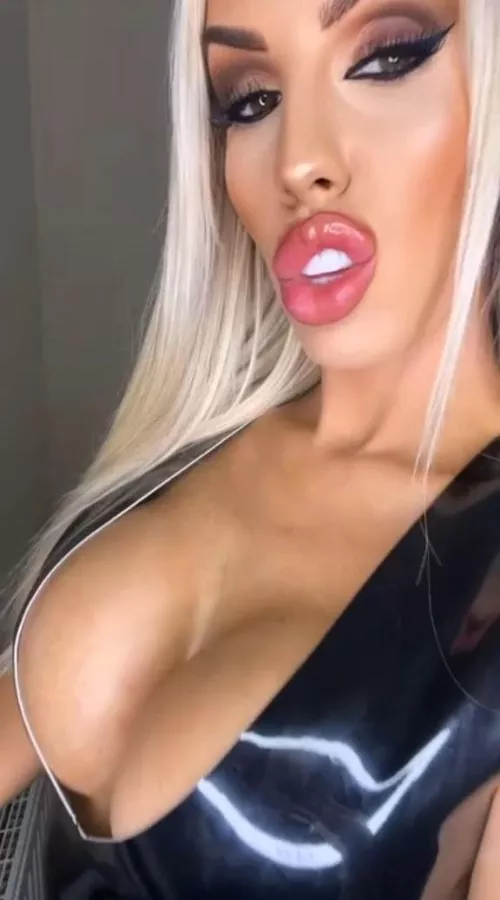 Maybe you want to kiss my fake lips