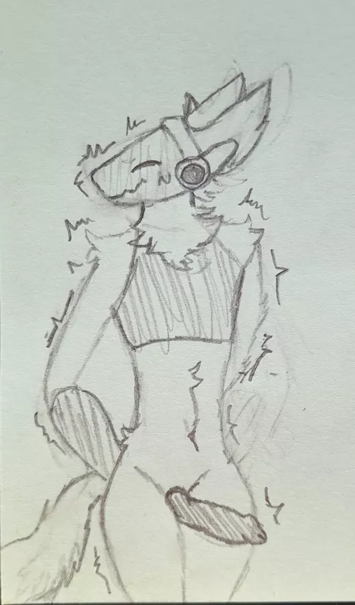 My first time drawing a furry but I think it looks fine what do y'all think? ^^