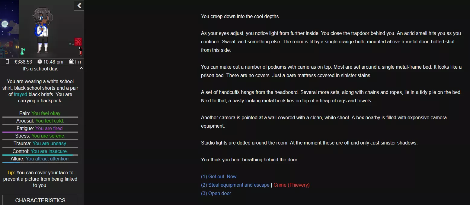 Not much makes me uncomfortable in this game...