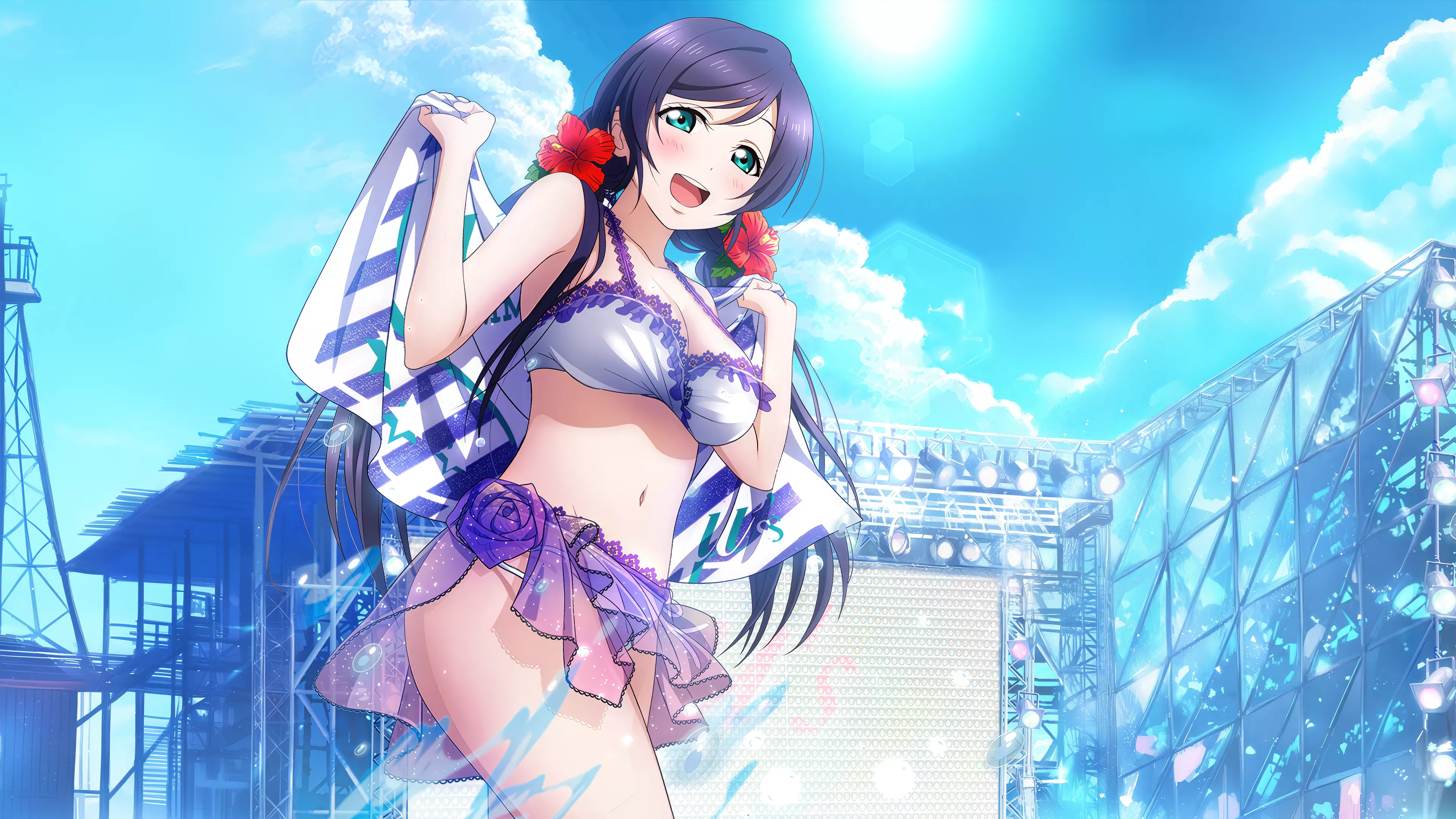 Nozomi - Swimsuit on Stage [Love Live!]