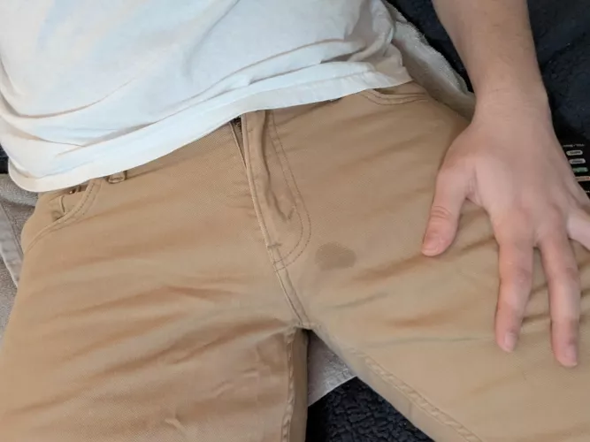 Piss. Holding and wetting tonight. Wet spot so far. 