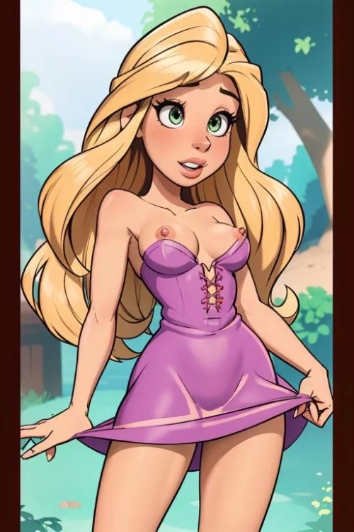 Rapunzel, things are getting tight.. (JSinopeStyle)