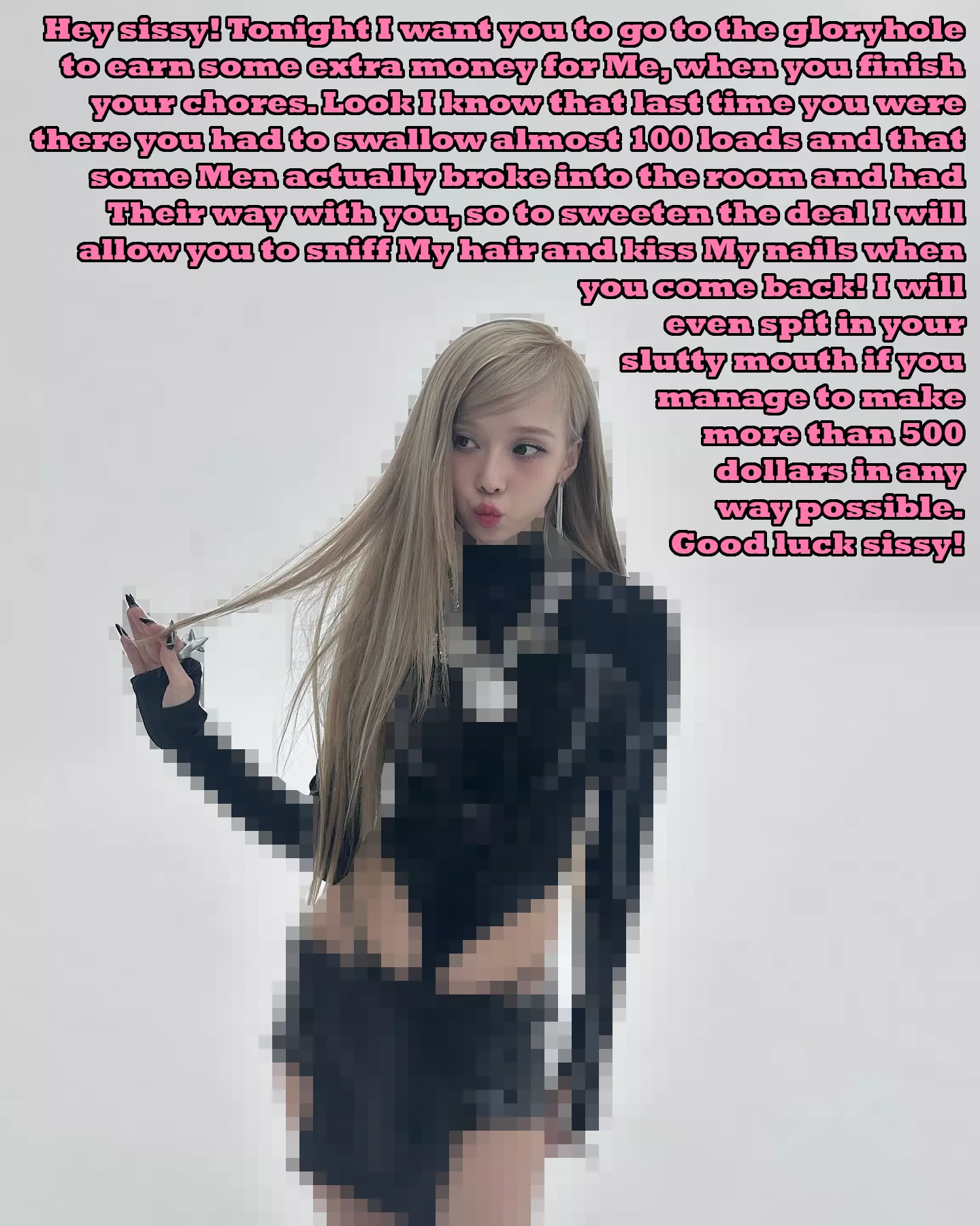 Sissies like me should do our best for Goddess Winter from AESPA <3