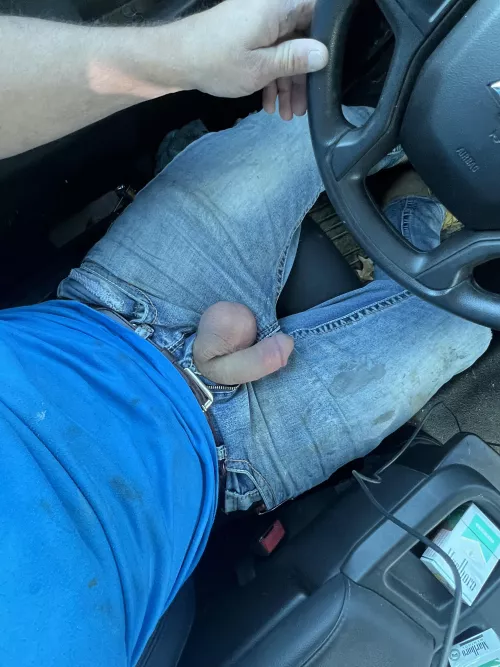 Soft Cut Cock out in the car