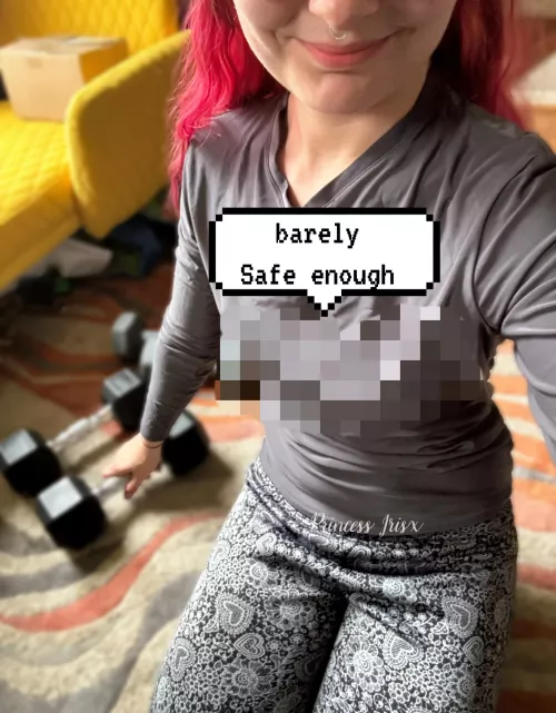 Thank god I censored this. My braless nipples showed right through my grey shirt! 