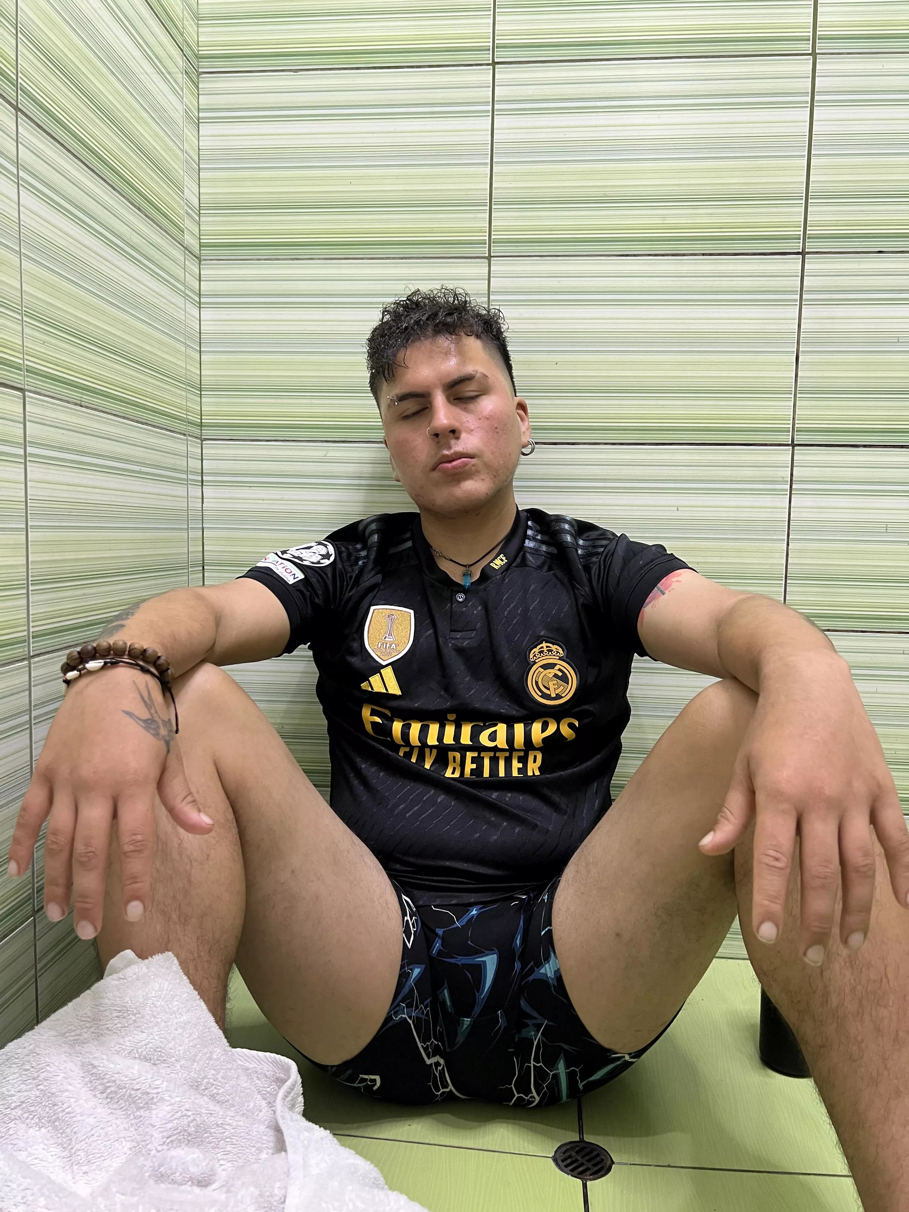 This soccer player's underwear reeks of glory from the sweat haha.