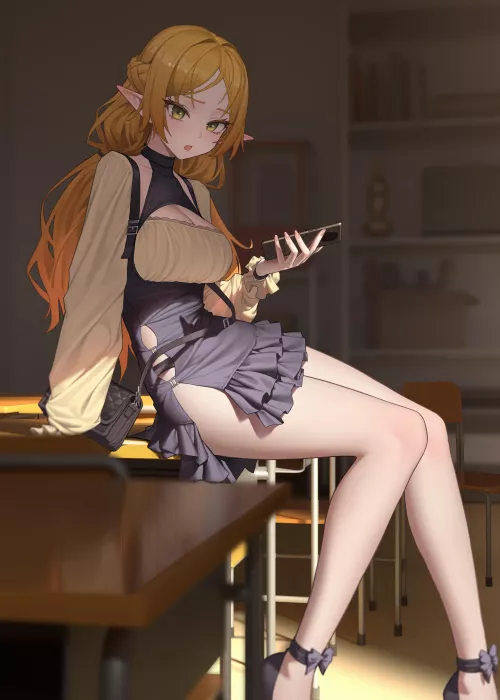 Tsundere Elf [Isekai Ojisan]