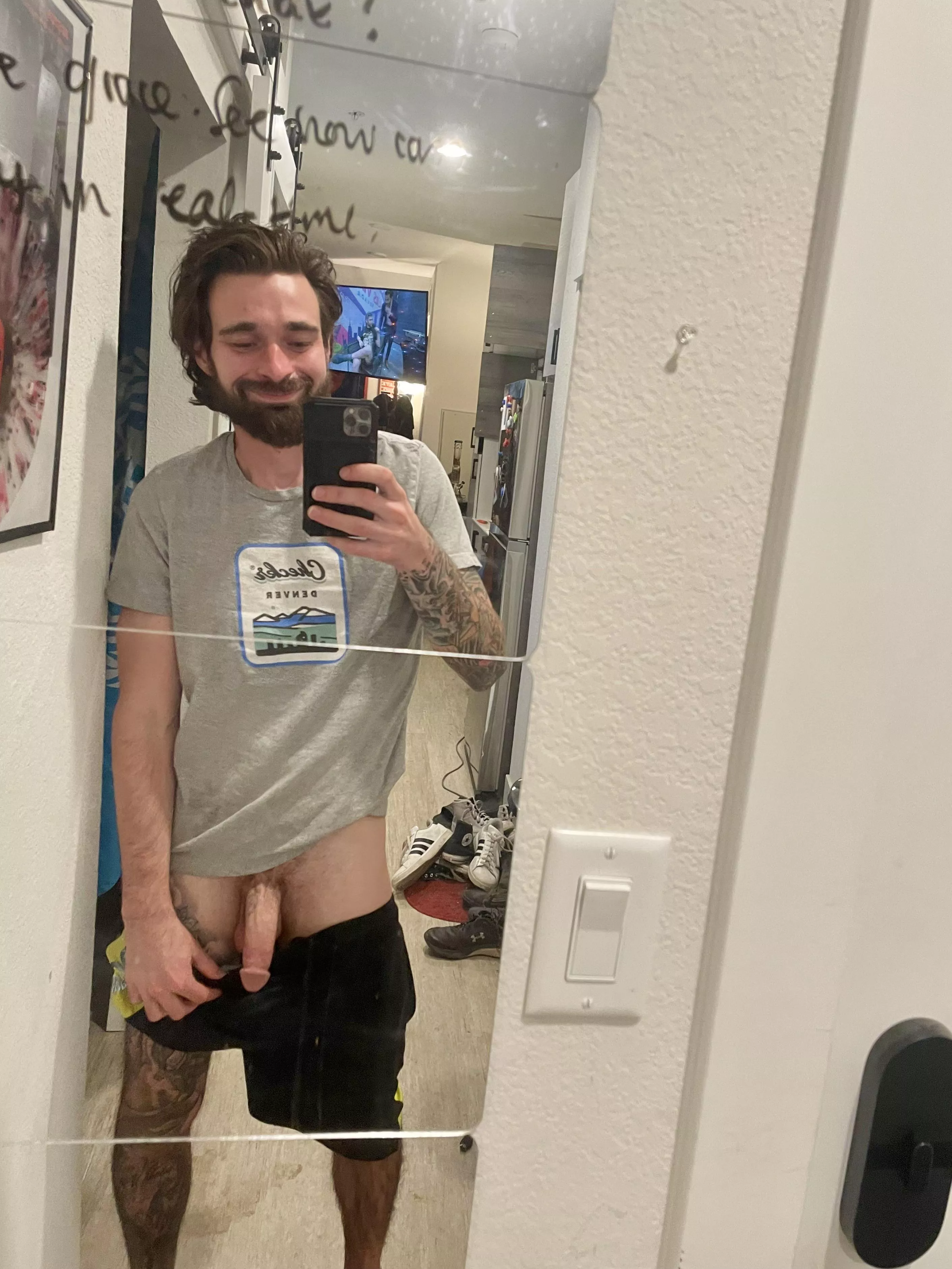 Wanna pull them all the way down for me?