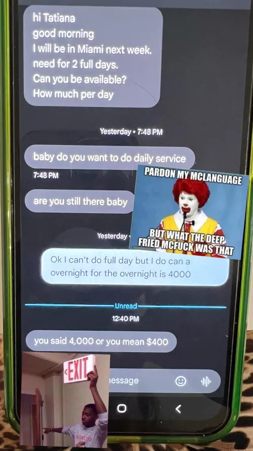 What made him think of answering that 🤯