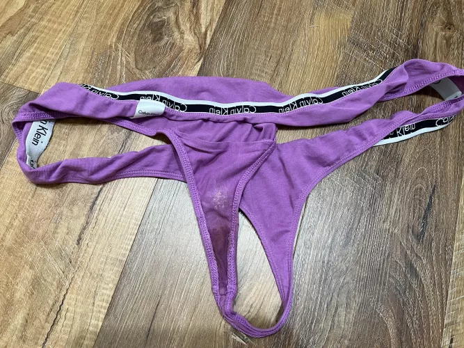 Wife’s wet thong after work