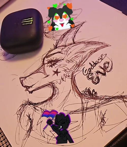 Wip Findom Goddess Pen Sketch (female) (artist is me Yatamechan 