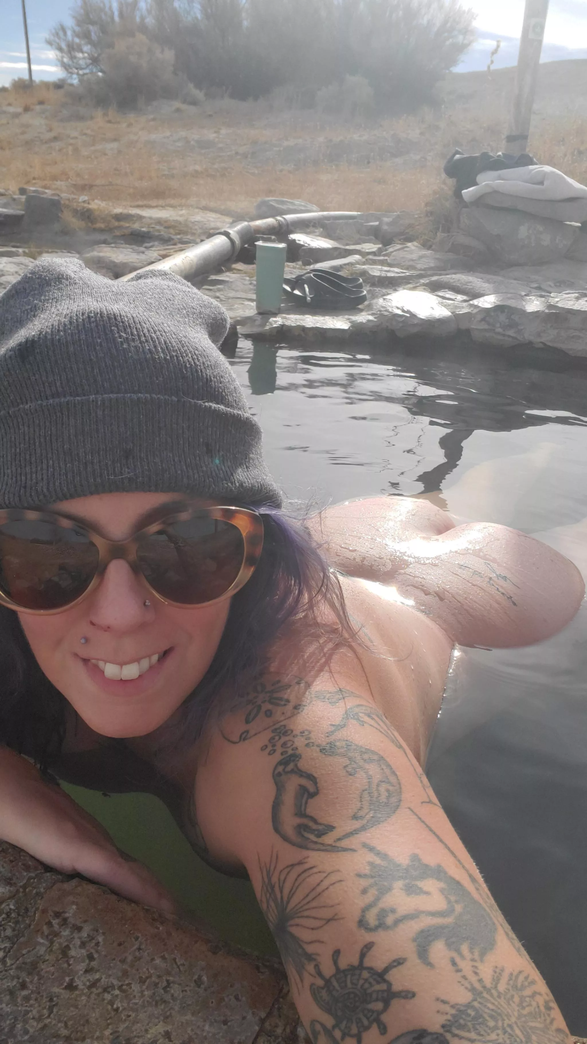 You pull up and you see me naked 