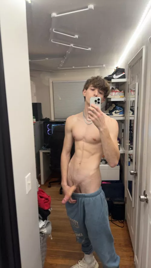 Your hot breath feels amazing against my skin.
