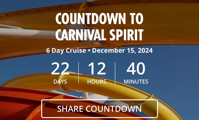 Anyone going on the carnival spirit on December 16th?