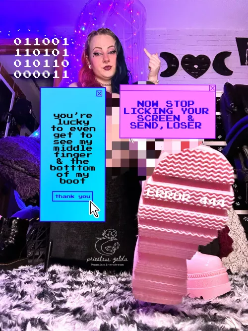 Be grateful for the little bit you get to see of me, loser.