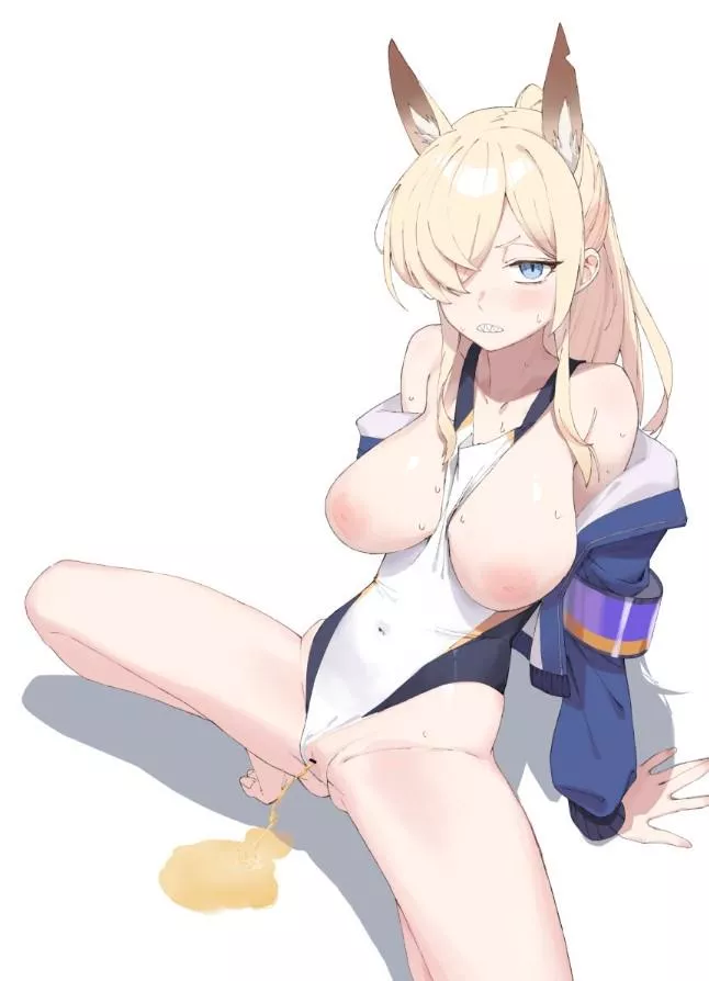 big boobs kanna pissing (blue archive)