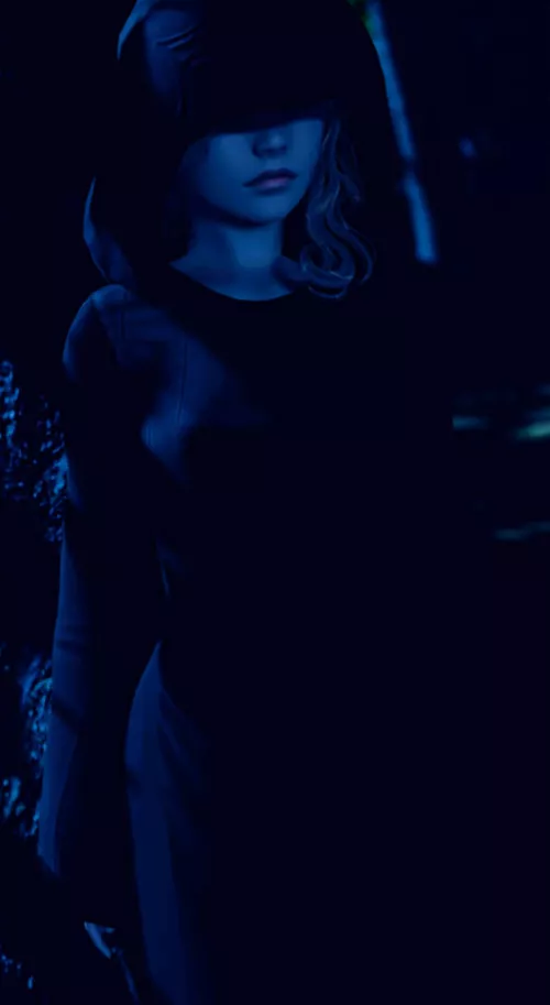 Brightened image of the woman hiding from Orion in Hollowbrook in case anyone wanted a closer look at the person