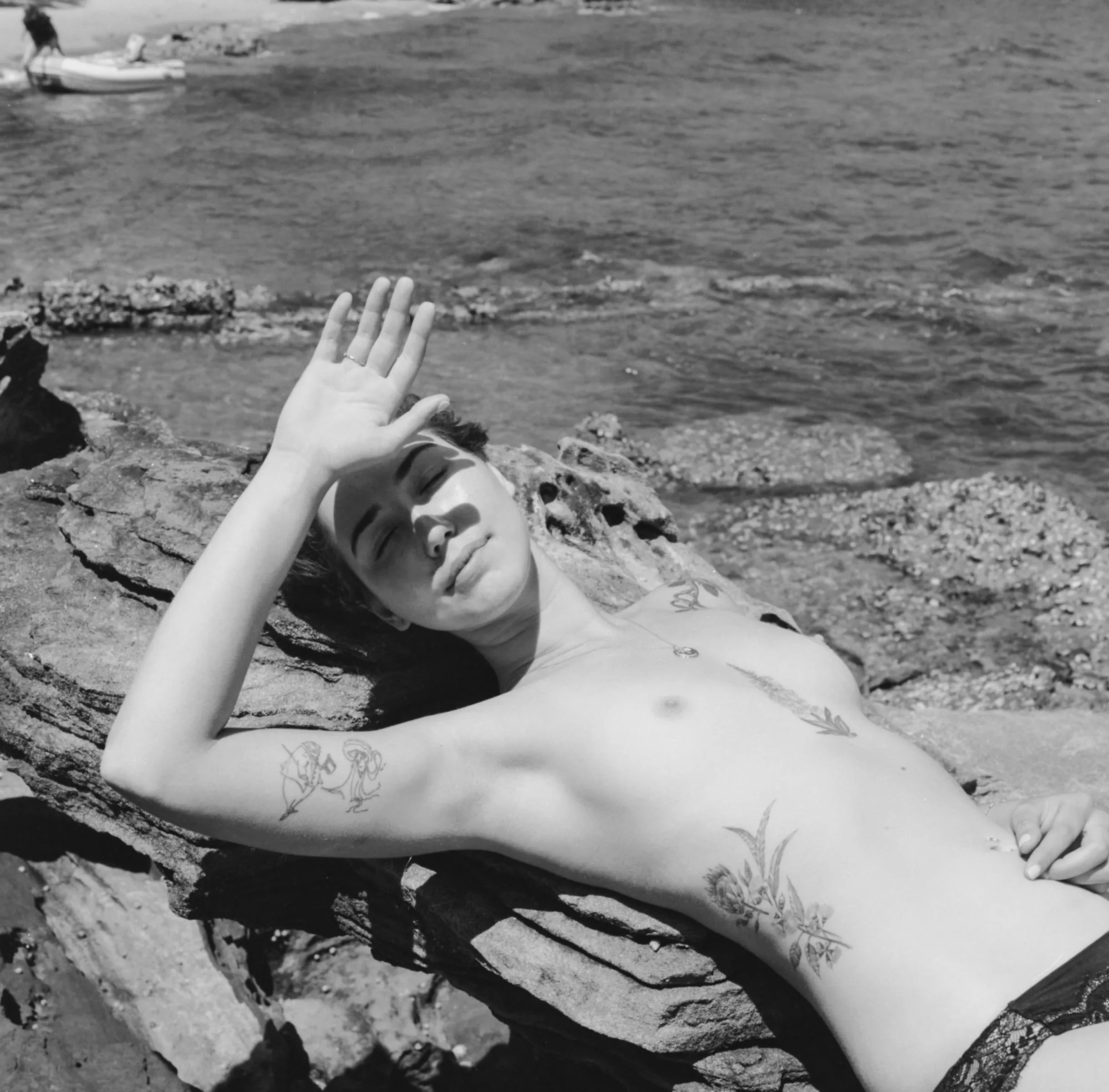 By the beach in my birthday suite xo 