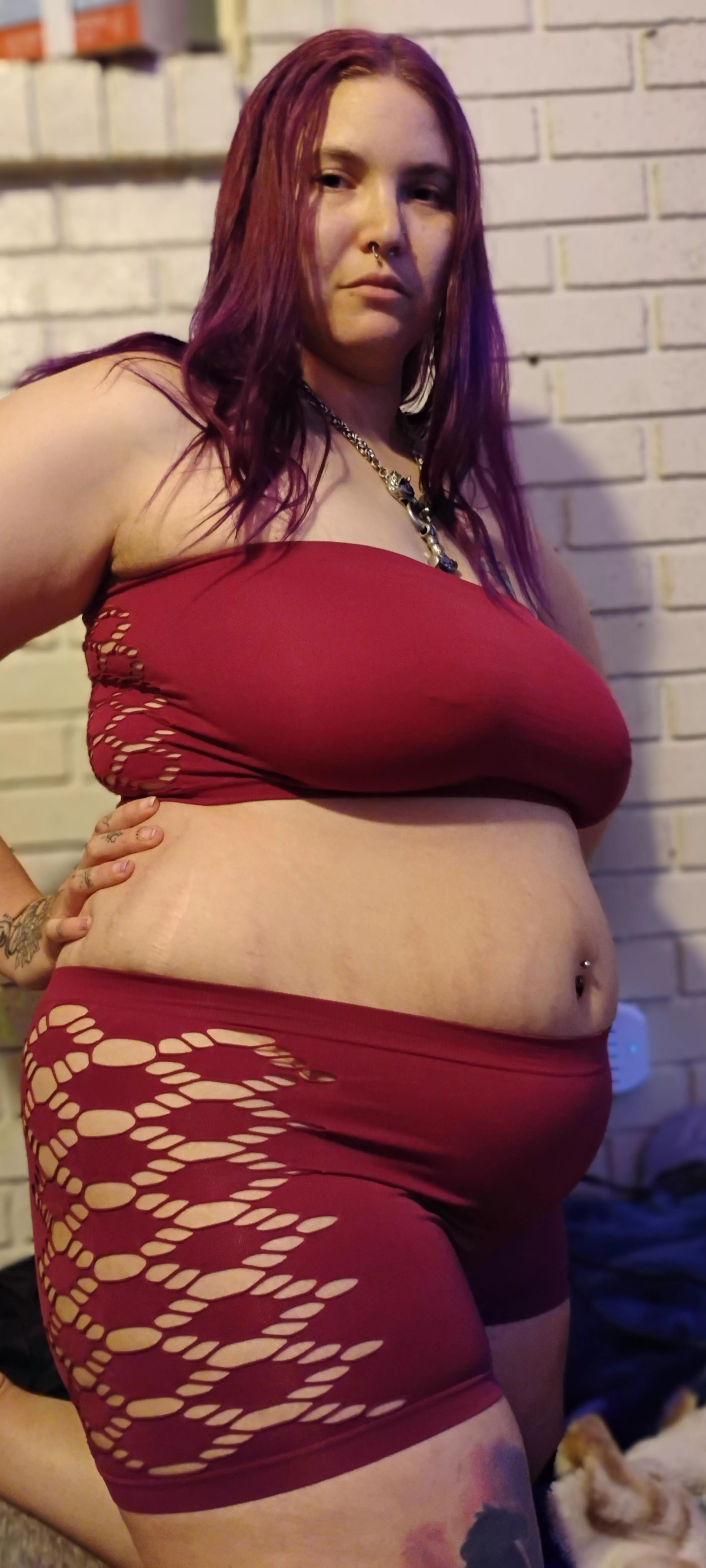 Chubby girls can still wear lingerie too