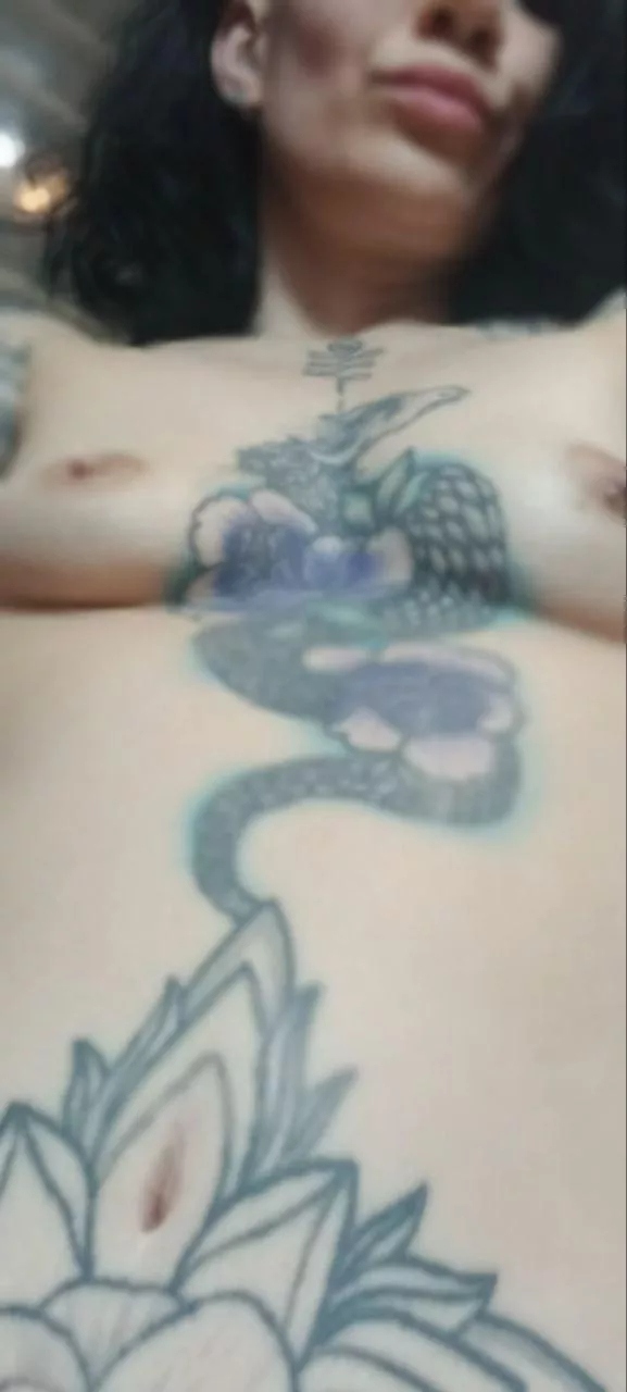 Come and stick your tongue in my navel lick my whole belly