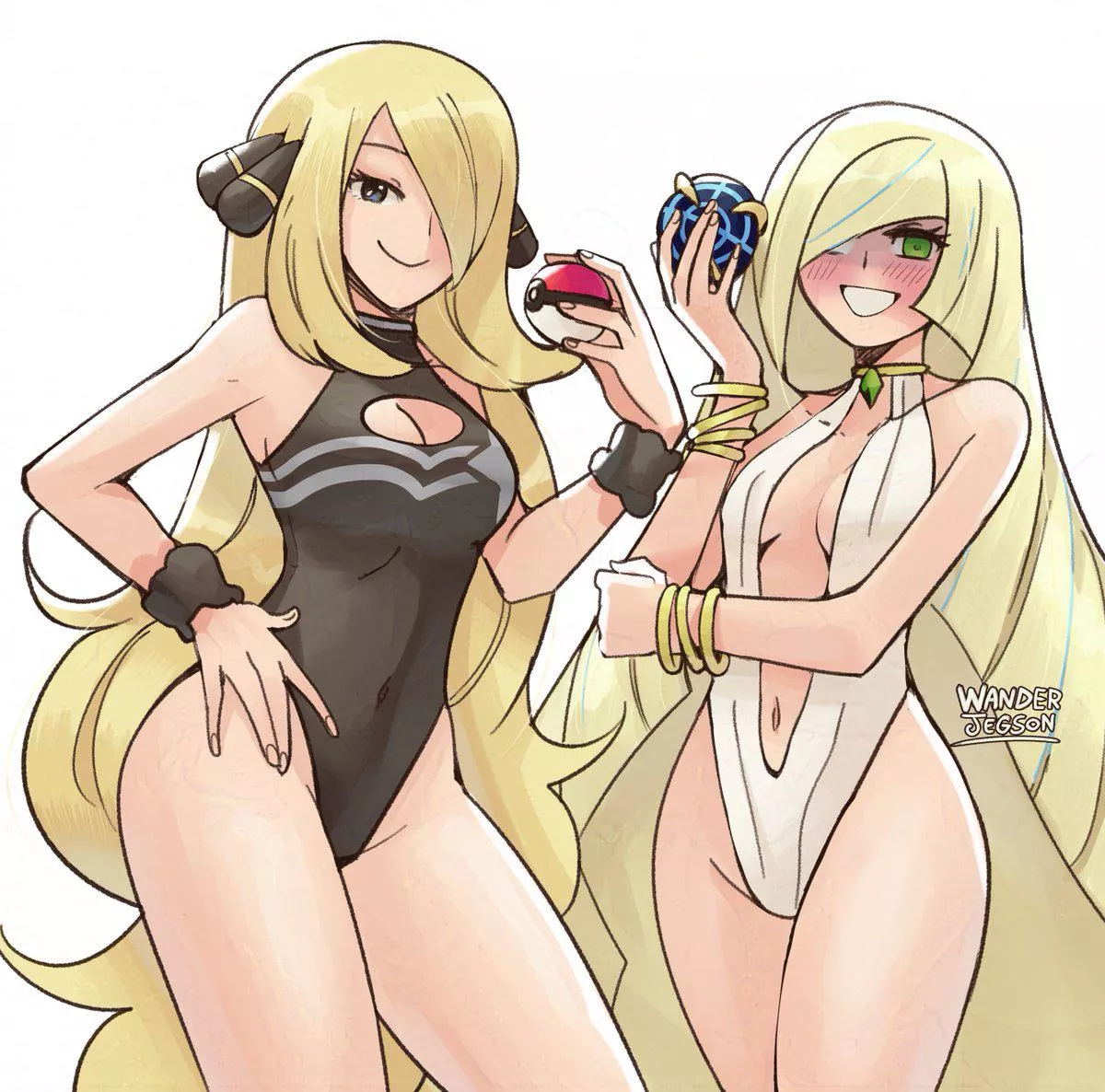 Cynthia and Lusamine