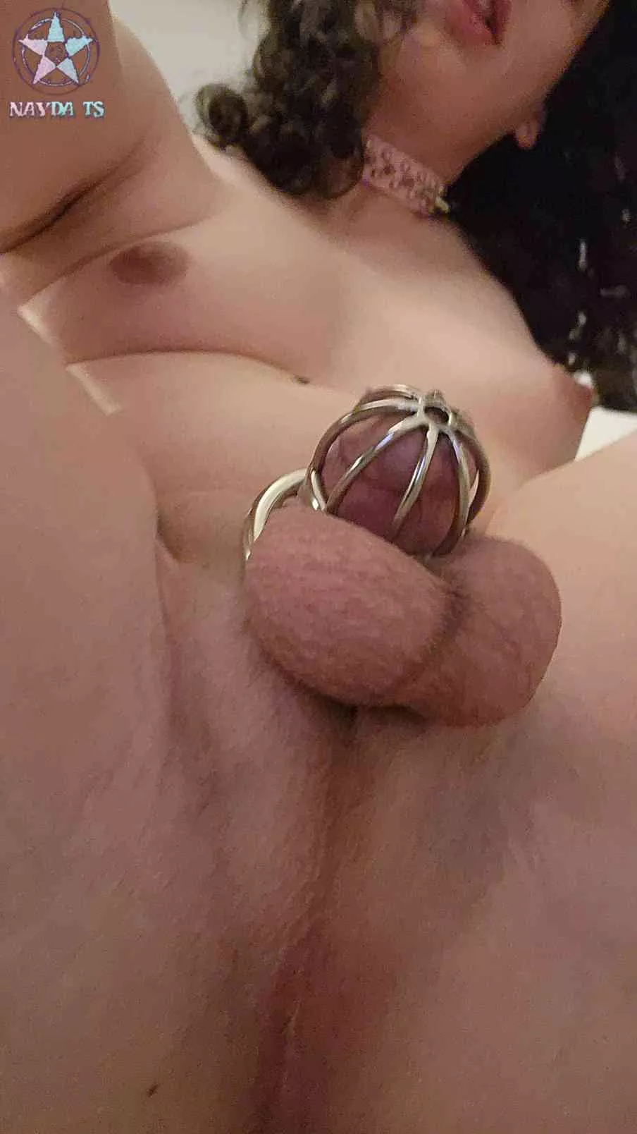 Daddy caged me and said I only need my holes now