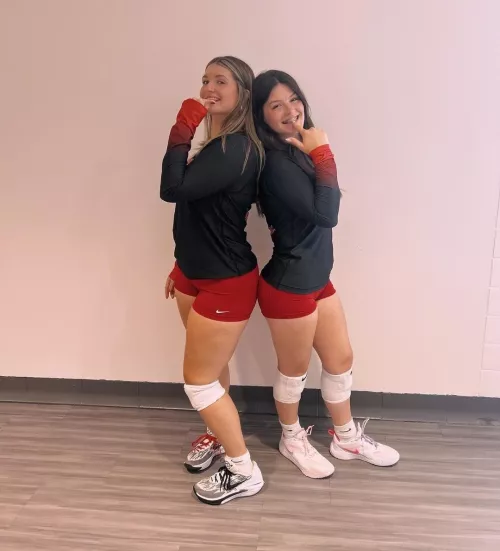 (F4anyoneplayingF) I'm the girl on the right, you're the girl on the left. After the photographer leaves the room, you confess after our asses just touched, that you can't wait anymore and...have a crush on me, even though I have a bf, you ask me for 