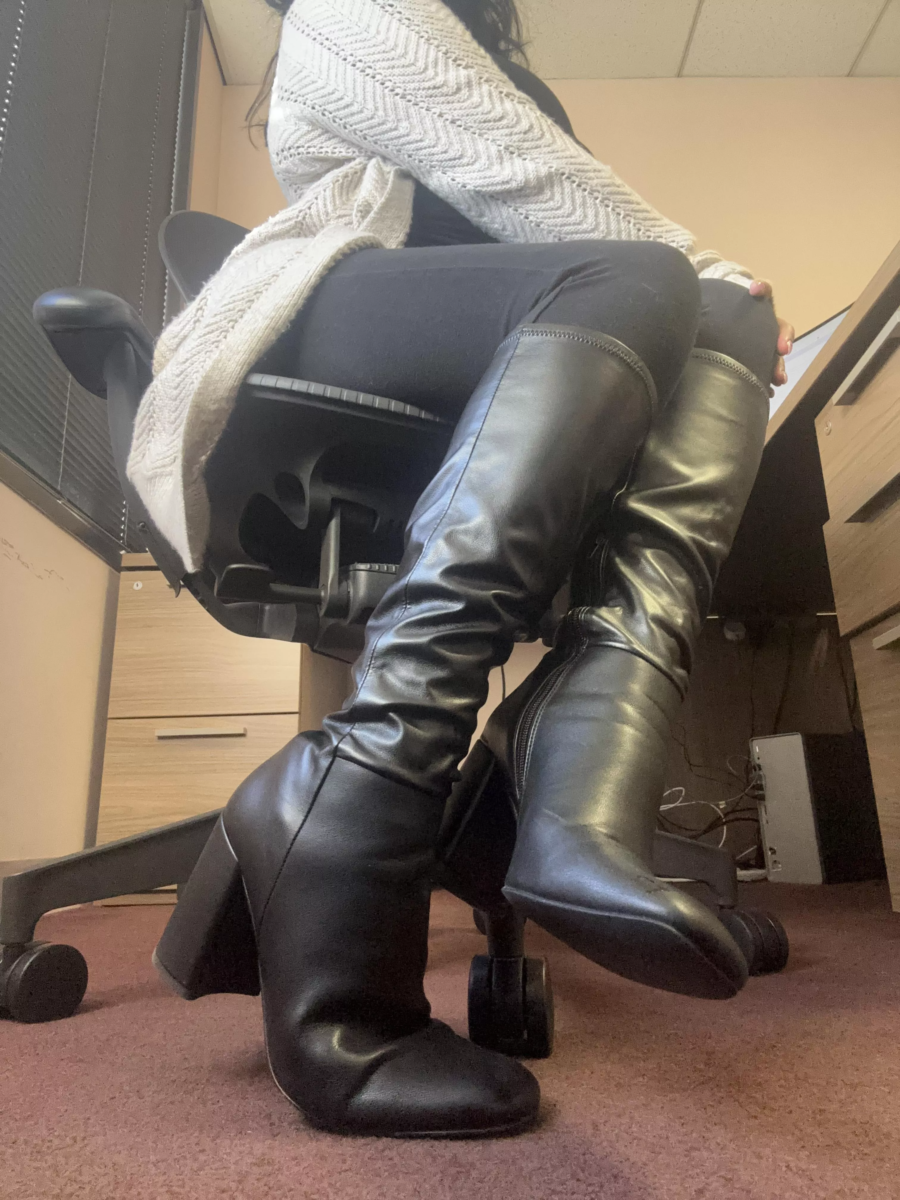 Feeling hot and dominating in these boots