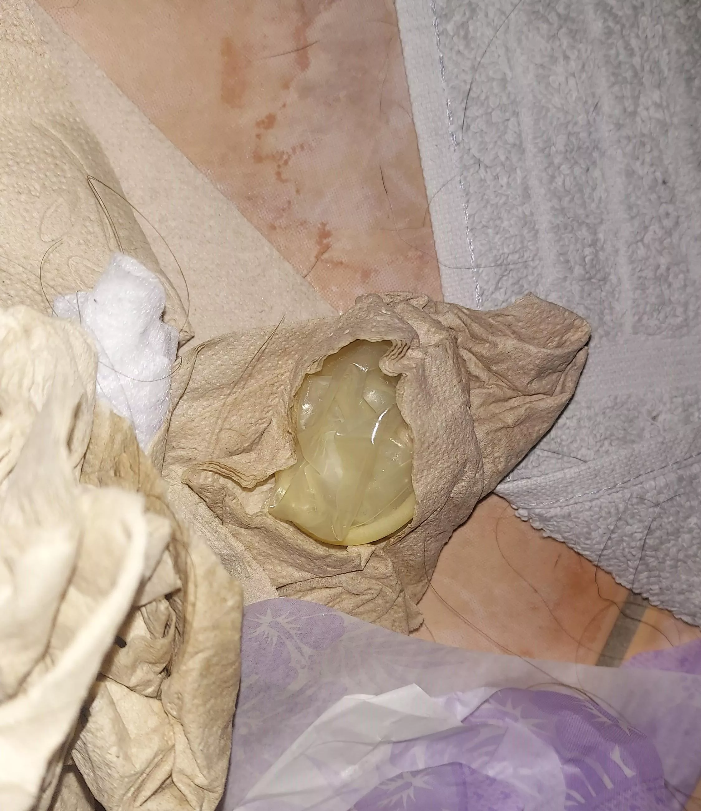 Found this in the bathroom trash - not mine!