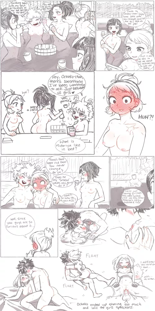 Girlies talk about Deku and Ochako's sex life (@DokiDokiCat)