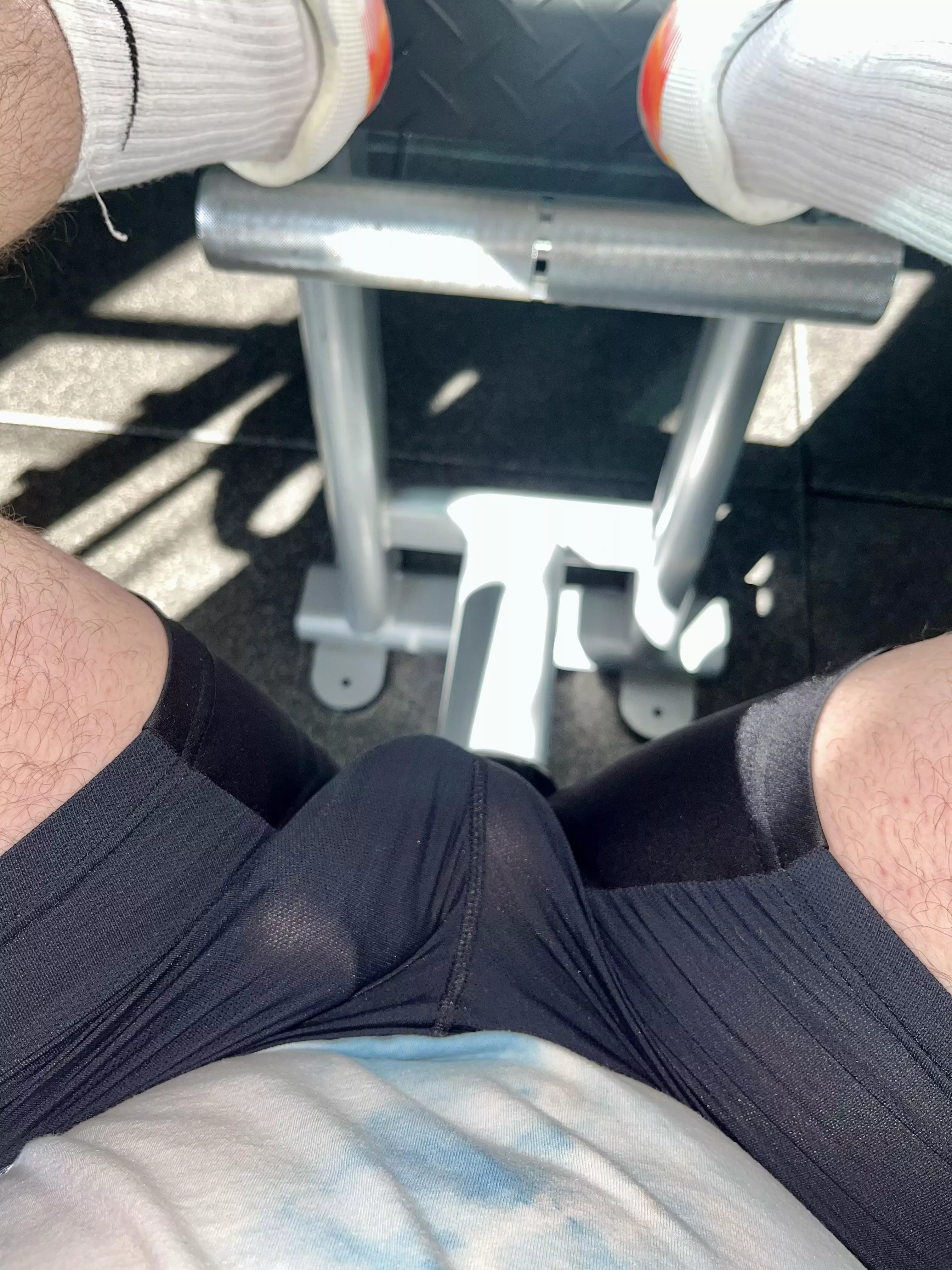 Gone wild at the gym. 