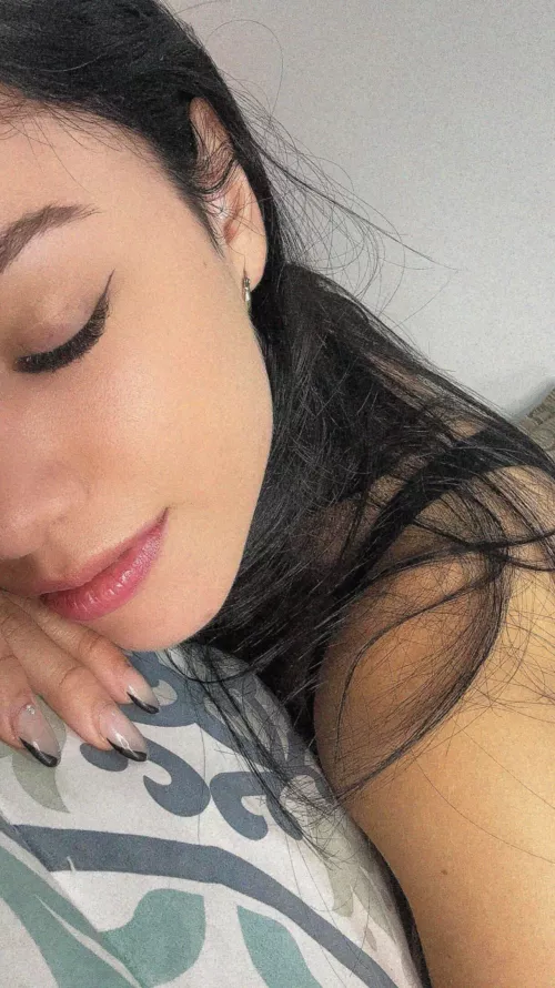 I might look peaceful, but my dreams are anything but innocent… Care to make them come true?