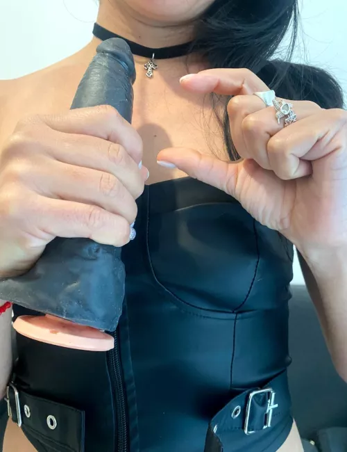 If my dildo is bigger than your cock you will fuck your ass