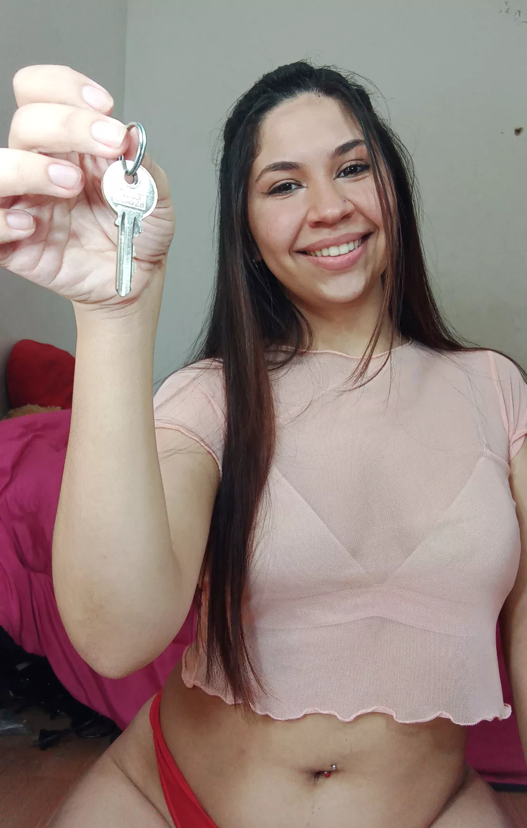 If you are smaller than this key you deserve to be locked. [Domme]