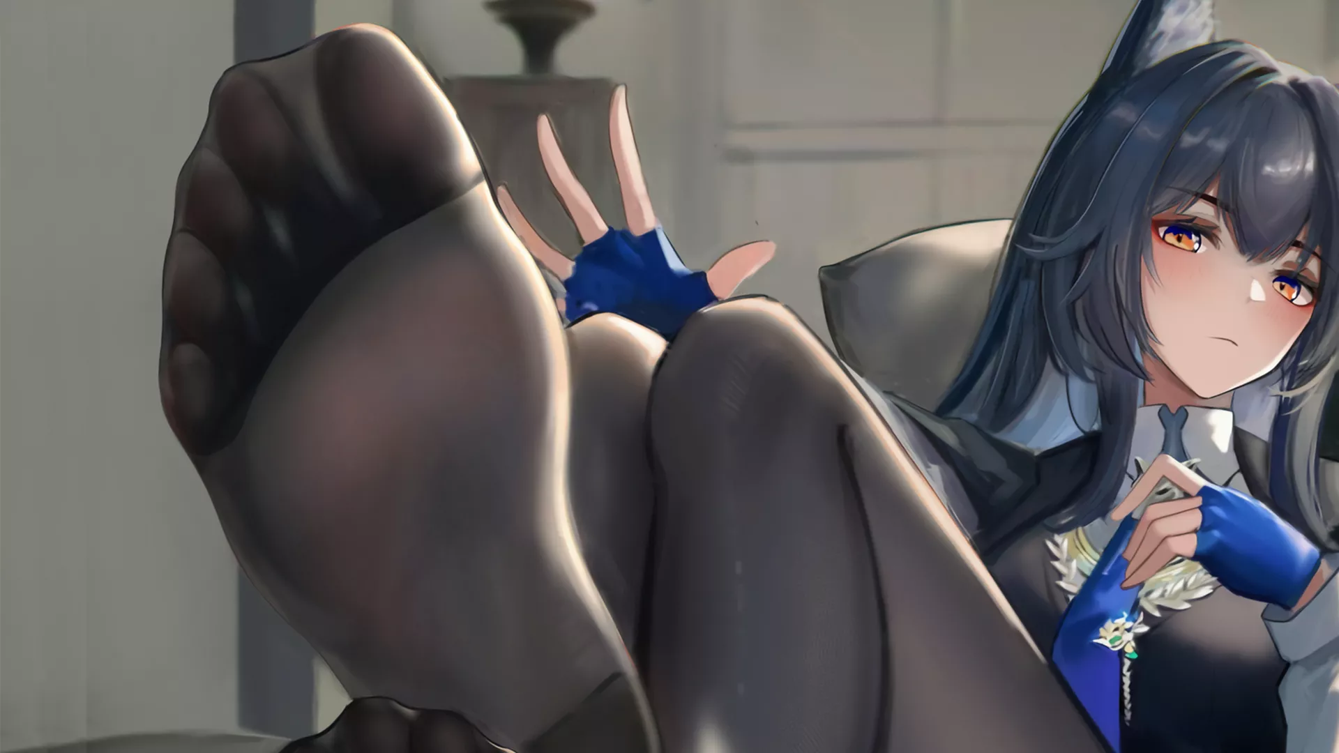 JOI - You only deserve feet (Femdom Stocking Feet Quickshot Humilliation)