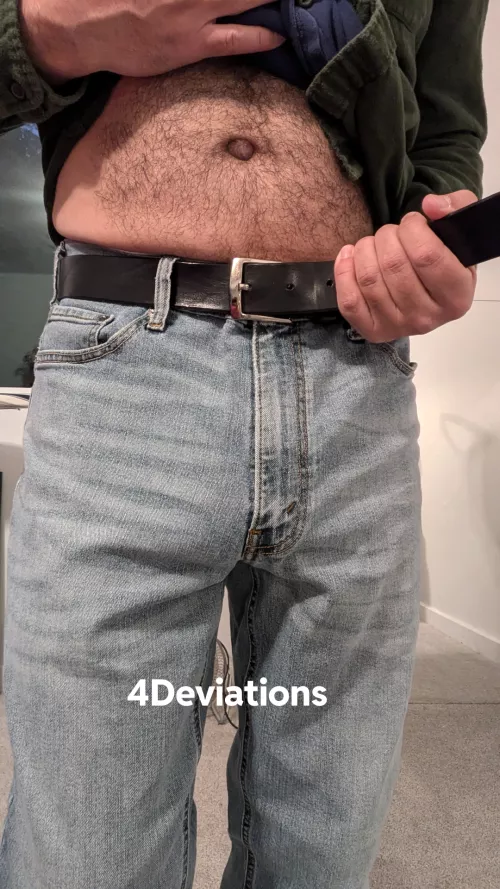 Losing weight and dick bulge definitely can't hide