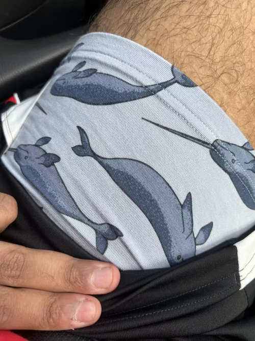 Love flashing my boxers 