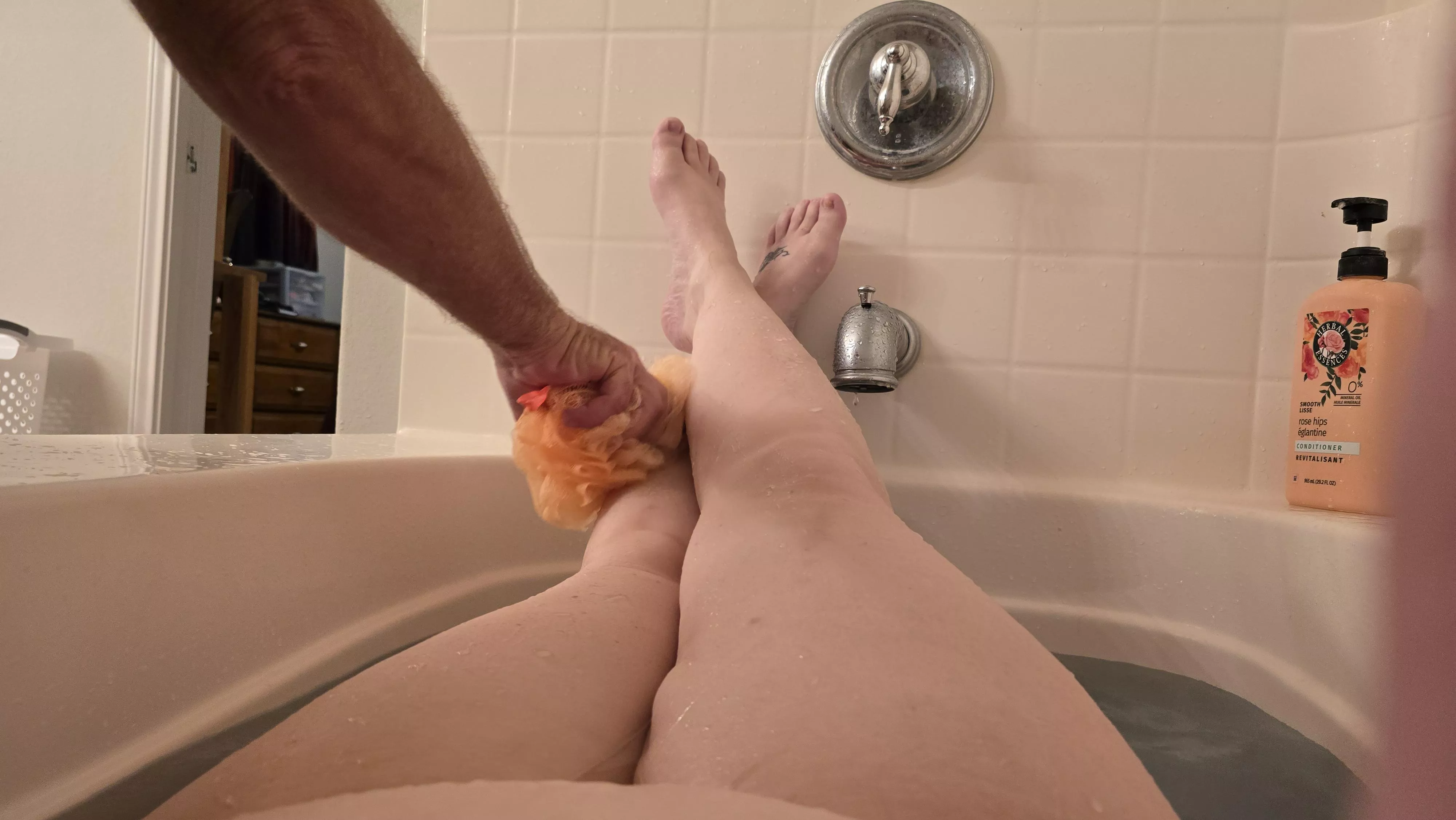 My legs getting some much needed attention.