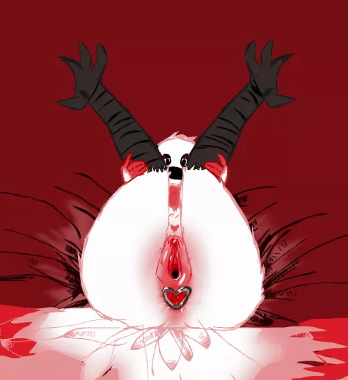 My tmasc fursona showing it all