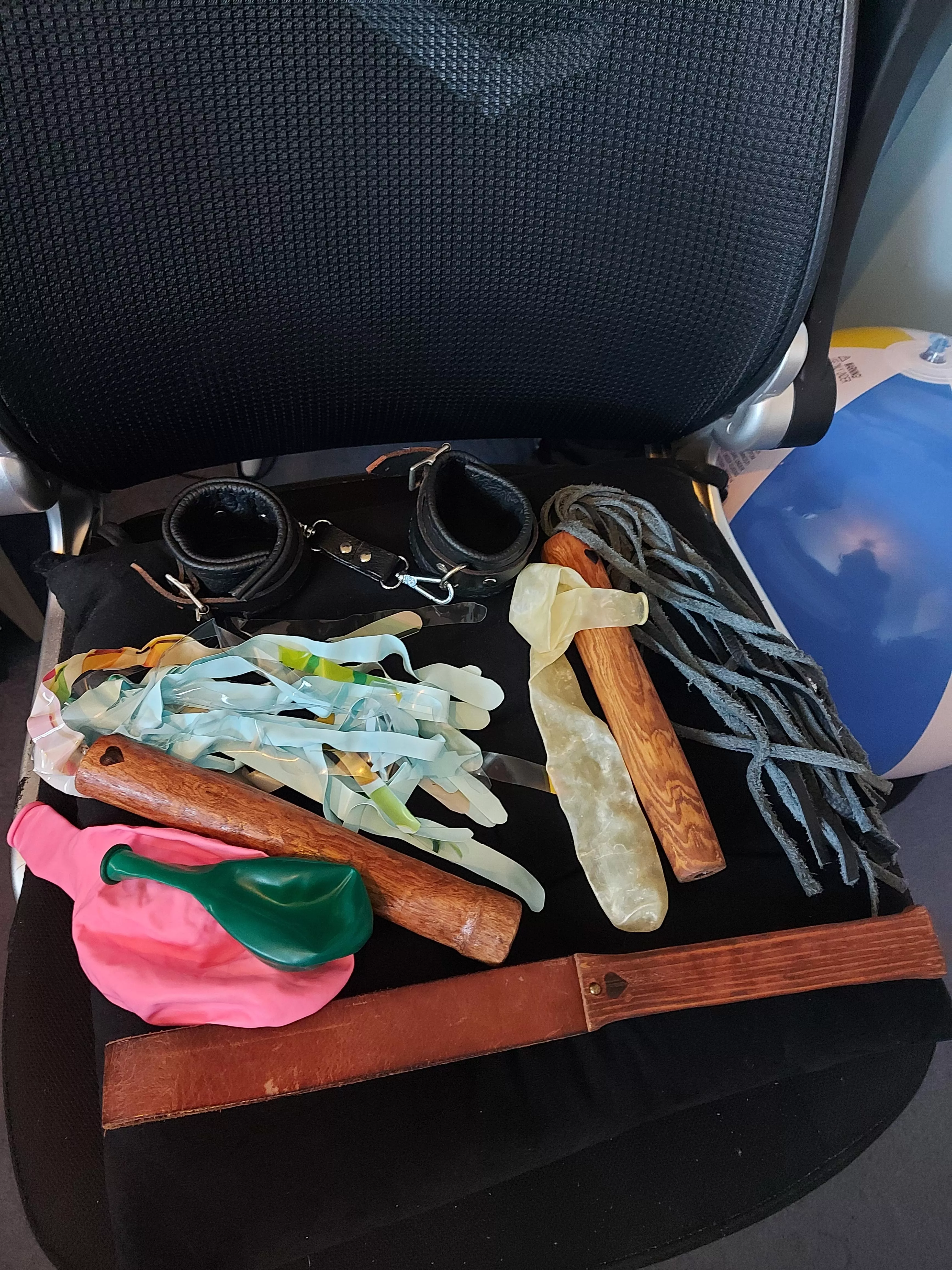 My typical kinky kit. I made everything myself