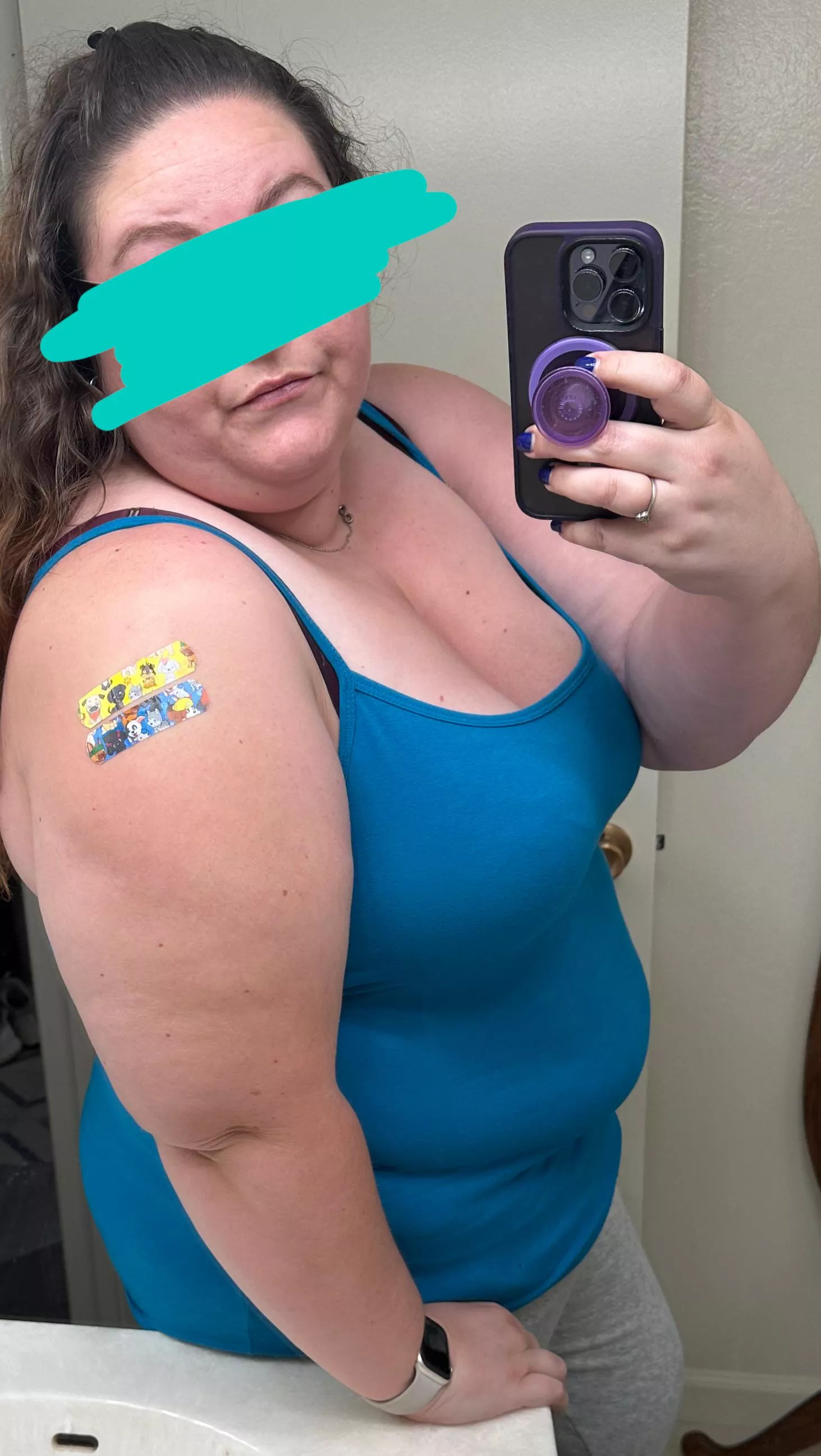 Not coincidence they gave me puppy bandaids 😉