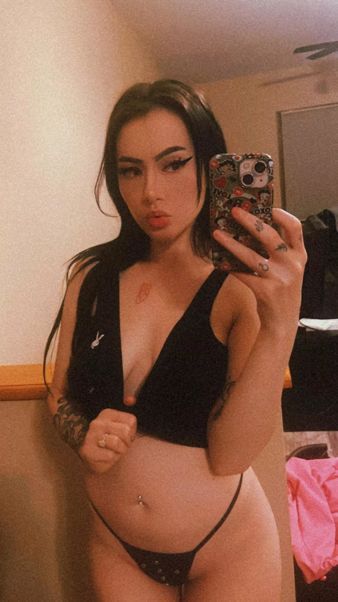 [OC] teeny tiny tank top with a teeny tiny thong :)