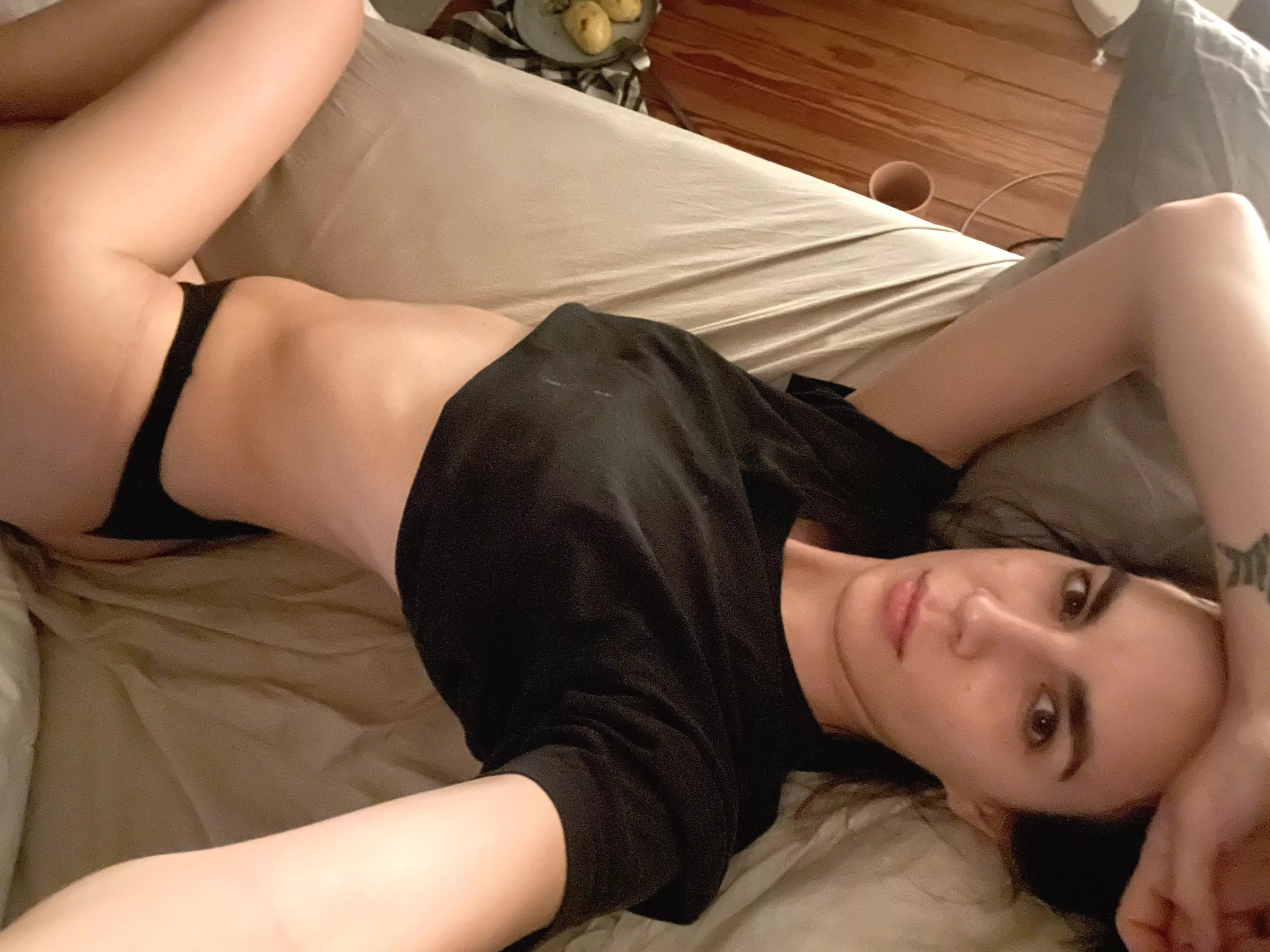 Pensive before I fall asleep 