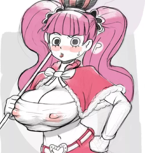 Perona's nipples peeking out