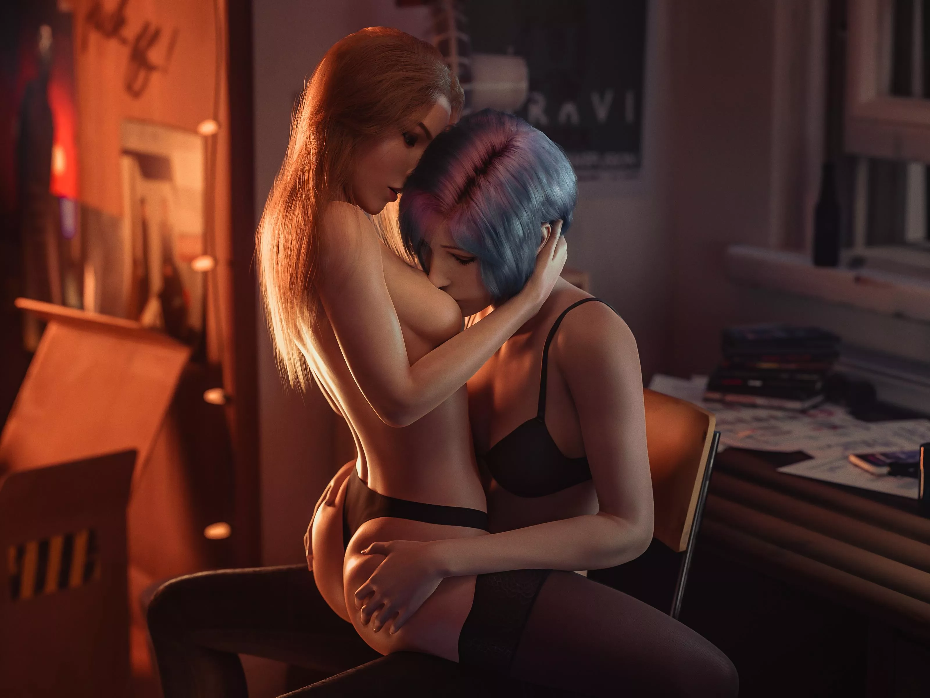 Rachel & Amber at Home (Ecksoh) [Life is Strange] 