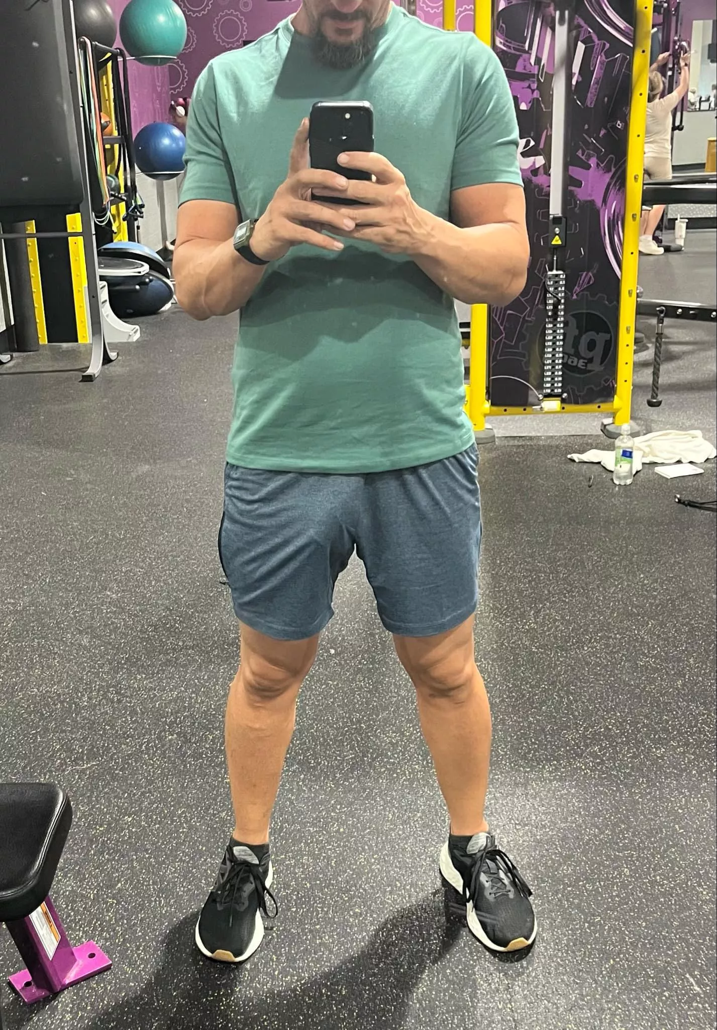 Recently lost some weight, got some better fitting clothes. Feeling confidant. I don’t know that these shorts effectively hide my thunder