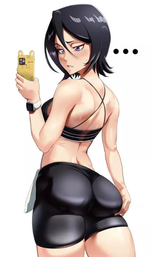 Rukia Flexing Her Spats Booty Selfie [Bleach]