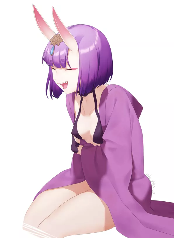 Shuten Douji Laughing (Shiromako)