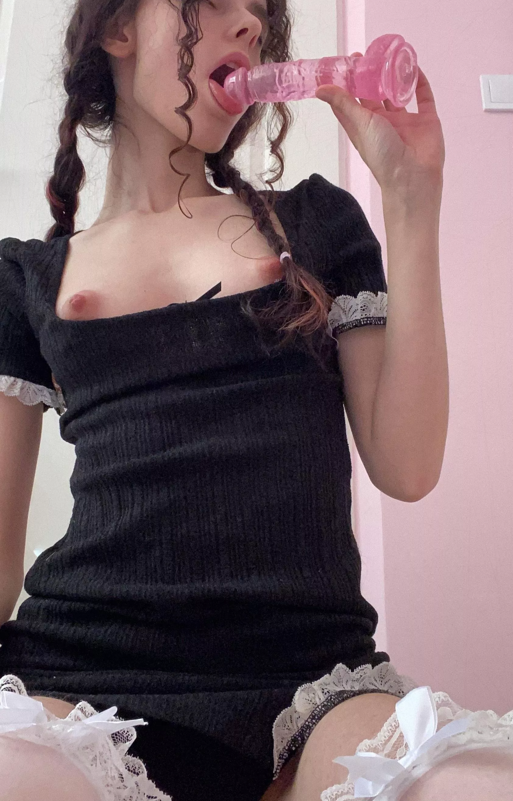 Stick your cock between my tits and finish on my face