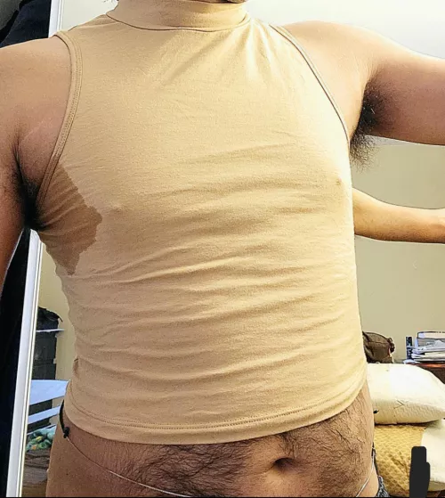 Such a stunning candid shot perfectly capturing my partner's robust, full bodied musky armpit tufts drenched in late night dance party. 